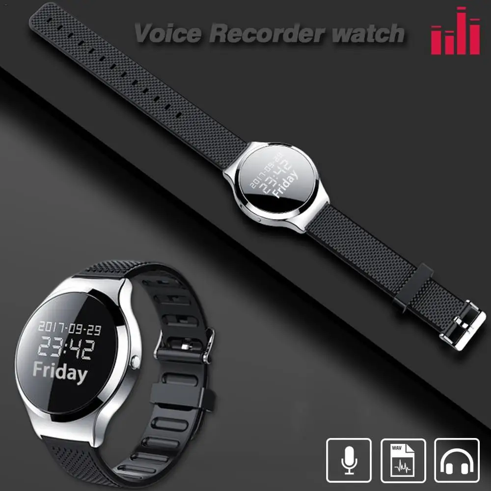 

16GB Professional Wearable Wristband Voice Activated USB Pen Digital Audio Voice Recorder Bracelet MP3 Player For Lecture