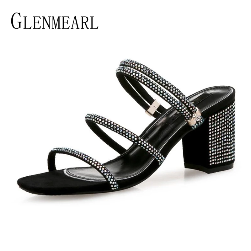 gladiator heels with rhinestones