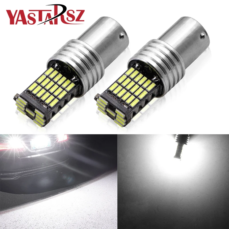 1 шт. x 2 1156 BA15S P21W W16W 45SMD 4014 светодиодный CANBUS без ошибок автомобильная задняя лампа