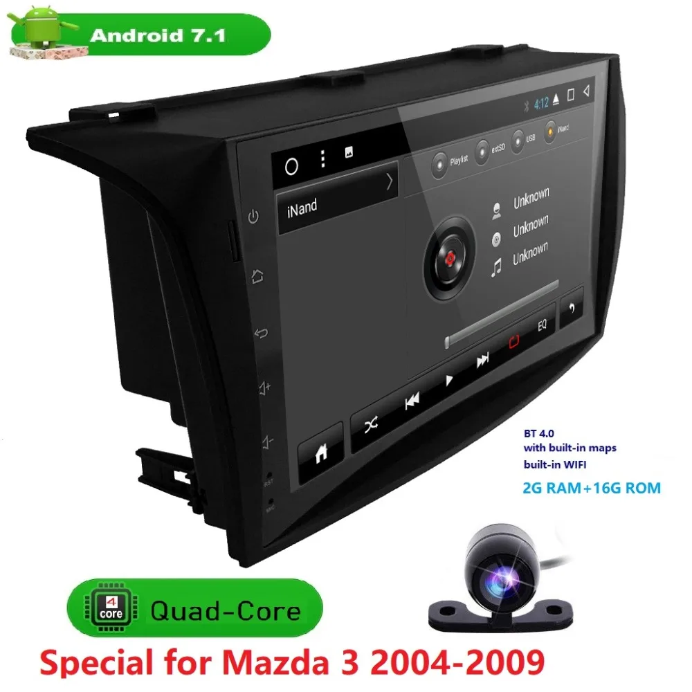 Flash Deal 9 "Android 7.1 Quad Core Car AutoRadio Multimedia Player For Mazda 3 2004-2009 2GB RAM+16GB ROM GPS Navigation Head Unit 4G WIFI 2