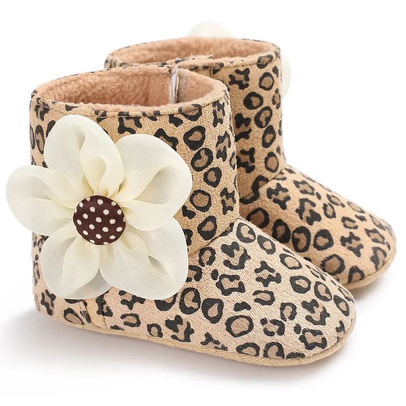 

Baby Winter Boots Infant Toddler Newborn Color Flowers Shoes Girls Boys First Walkers Super Keep Warm Snowfield Booties Boot