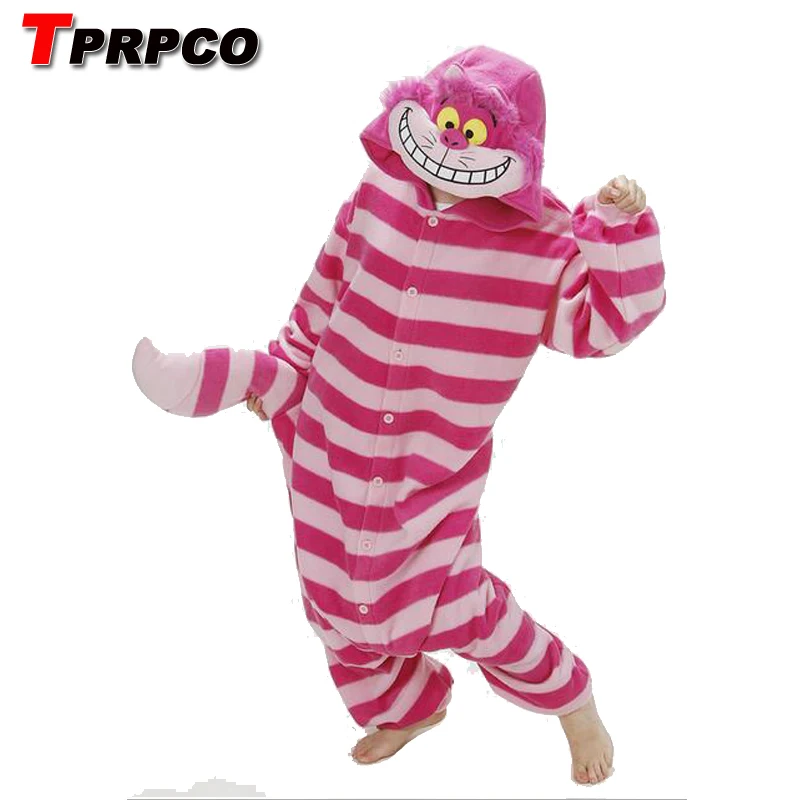 TPRPCO зима спальный костюм для взрослых мультфильм Чеширский кот комбинезоны унисекс комбинезоны пижамы костюмы для косплея NL189