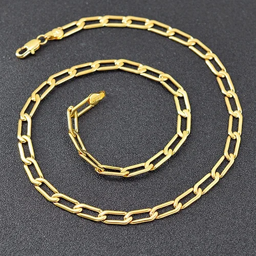 Sunny Jewelry Link Chain Statement Necklace For Women Copper Jewelry For Engagement Geometric Necklace Classic Jewelry Findings 18inch