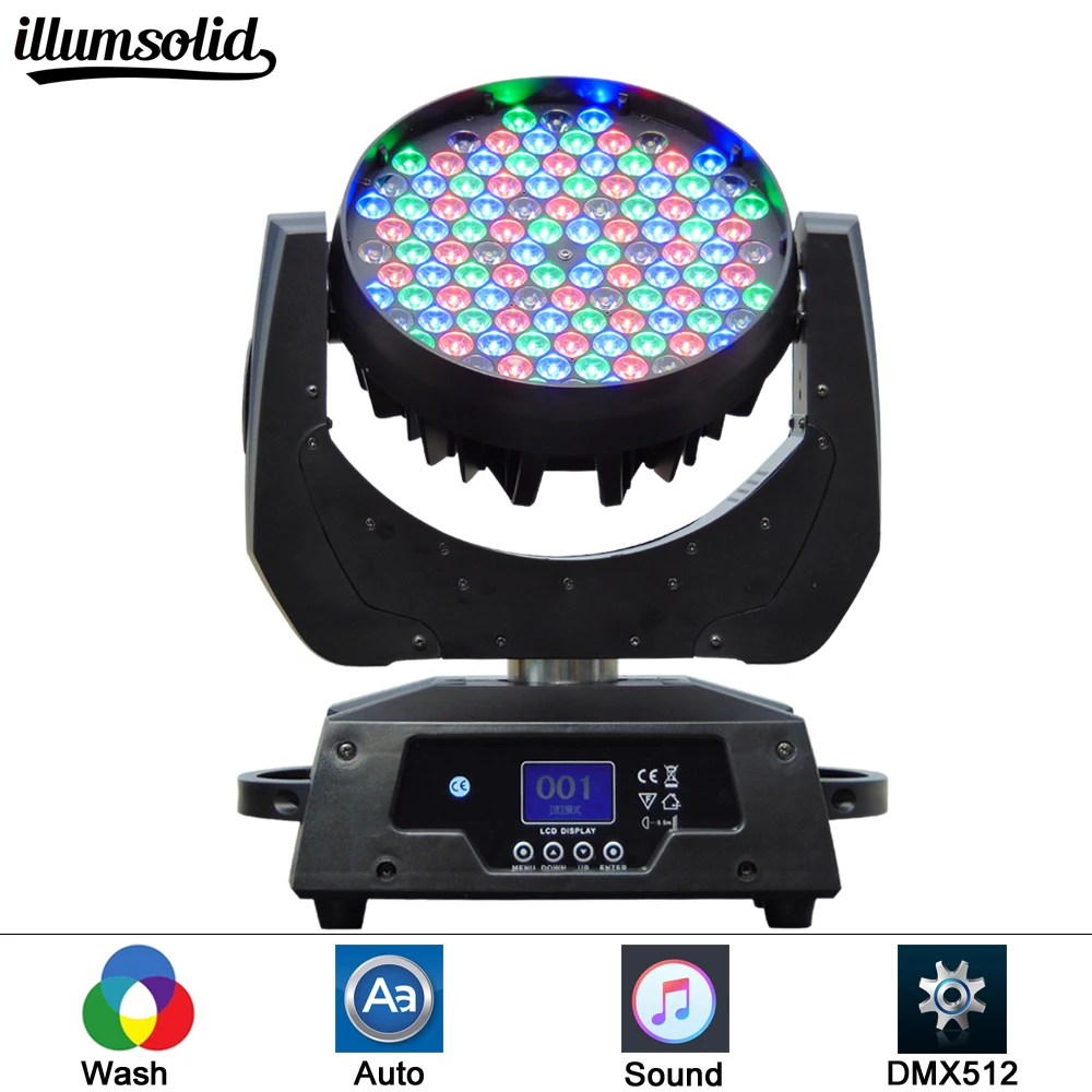 

LED 108x3W RGBW LED Stage Light Beam Light With DMX512 for disco DJ projector machine Party Decoration Stage Lighting