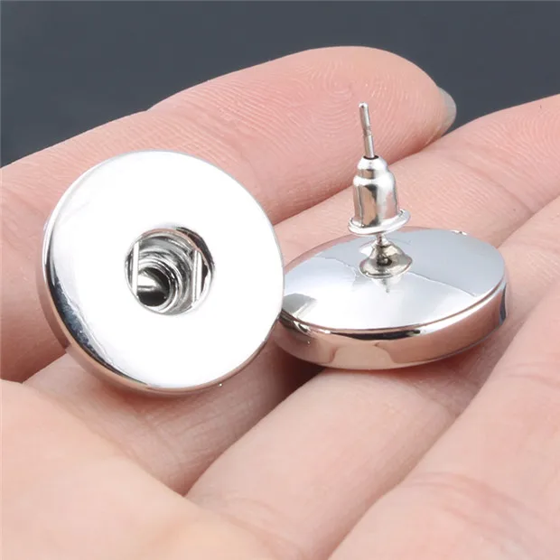 Xinnver кнопки ювелирные изделия металлические кнопки серьги в форме 18 мм кнопки Серьги-гвоздики для Часы Для женщин богемный Пуговицы