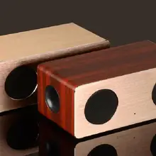 Ретро Деревянные Bluetooth колонки Беспроводной Динамик 3D двойной громкий динамик s поддержка TF Карта звуковая коробка аудио стерео музыка сабвуфер