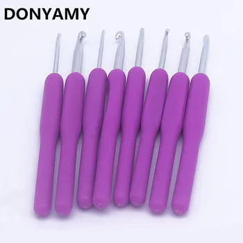 

8Pcs Sewing Knitting Needles Aluminum Crochet Hook Weaving Kits Loom Tools Craft Yarn Stitch 2.5-6.0 mm