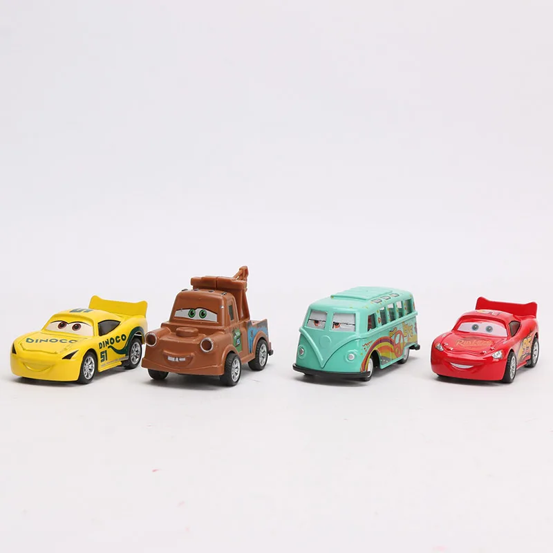 4 шт. 7 8 см Disney Pixar Cars 3 Super Power Diecast 1:55 коллекция Storm Jackson Lighting McQueen Smokey выдвижной