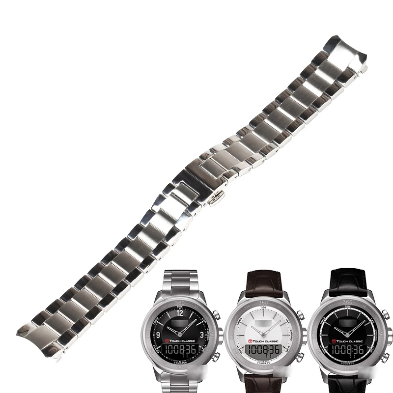 WENTULA Ремешки для наручных часов tissot T083 из нержавеющей стали однотонные мужские