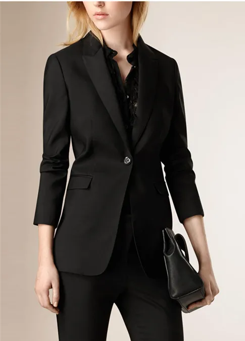 Slim work wear Elegant font b women b font pant font b jacket b font OL
