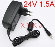 PCS De Alta qualidade DC 24 1 V 1.5A AC 100V-240VConverter 1500mA Fornecimento de Comutação adaptador de energia DA UE ou EUA plug DC 5.5 milímetros x 2.1-2.5mm