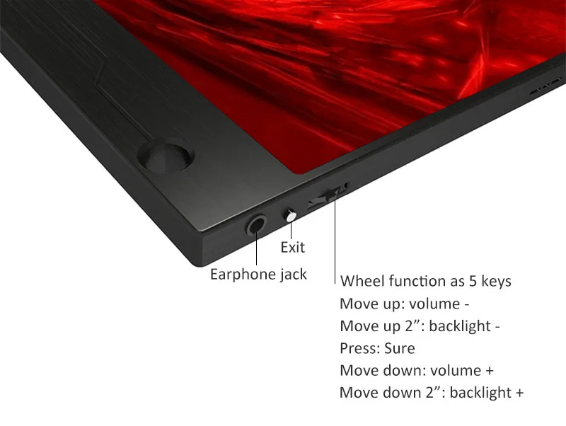 15.6 Inch Super Thin IPS Touch Screen For PS3 PS4 XBOX Car Use Portable Monitor For PC Laptop HD LCD Screen 3