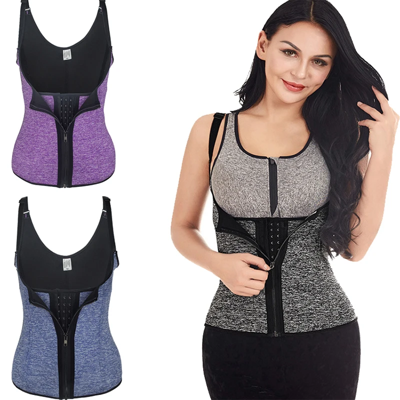 FLORATA Women Clothing Waist Trainer Body Shaper Modeling Strap Belt Slimming Corset Firm Control Neoprene Vest Women Shapers