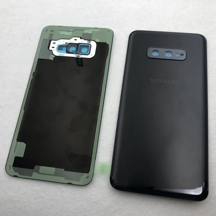 Стеклянная задняя крышка аккумулятора для Samsung Galaxy S10e G970 G970F корпуса с объективом