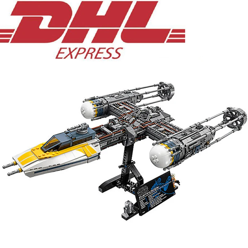 

2018 New Lepin 05143 2203Pcs Star Wars Figures UCS Y-Wing Fighter Model Building Kit Blocks Bricks Children Toy Compatible 75181