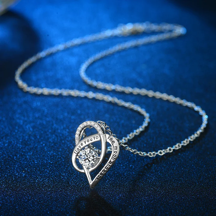N4098 heart necklace women 720