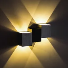 Современный светодиодный настенный светильник с алюминиевым корпусом, настенный светильник для спальни, домашний светильник, светильник для ванной комнаты, настенный светильник