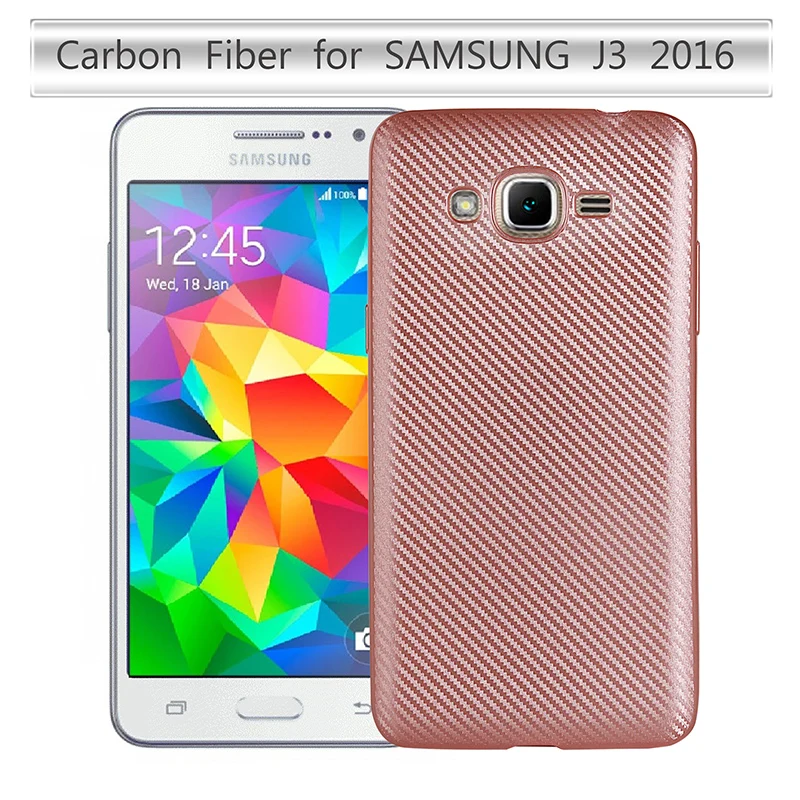 carbon fiber silicone case samsung j3 2016 (4)