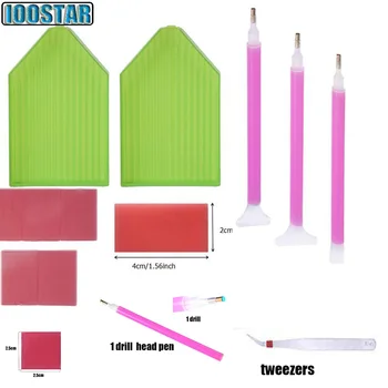 

DIY Diamond Painting Accessories 5D Cross Stitch Embroidery Pen Diamond Painting Tools Set Mosaic Glue Pen Kit Tweezers