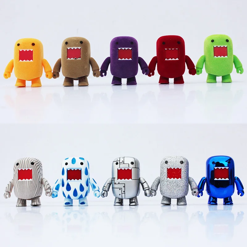 4Sets/lot Domo Kun 2inch Approx 5cm Action Figures PVC Toys Domo