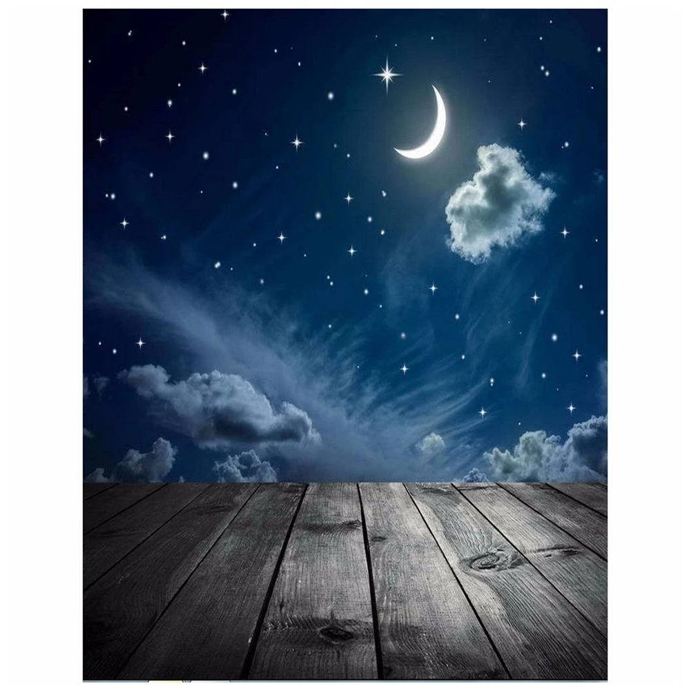 SIV Moon Star Cloud Photo Background Vinyl Studio Photography Backdrops Prop DIY SIV Moon Star Cloud Photo Background Vinyl Studio Photography Backdrops Prop DIY