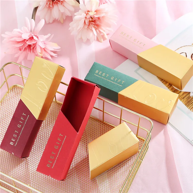 

20pcs Lipstick Shape Gift Candy Boxes For Girl's Birthday Party Decoration and LOvely Girl's Gifts Storage Packing Box