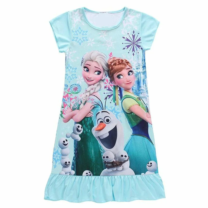 Frozen Dress for Girls Night Gown Pajamas Baby Girls Dress Toddler Sleepwear Pyjamas Clothes Princess Dresses for Kids Girls Frozen Dress for Girls Night Gown Pajamas Baby Girls Dress Toddler Sleepwear Pyjamas Clothes Princess Dresses for Kids Girls