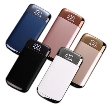 

Dual USB mobile power supply with power display 5V 2.1A lithium battery for IPhone samsung huawei xiaomi mobile power Q