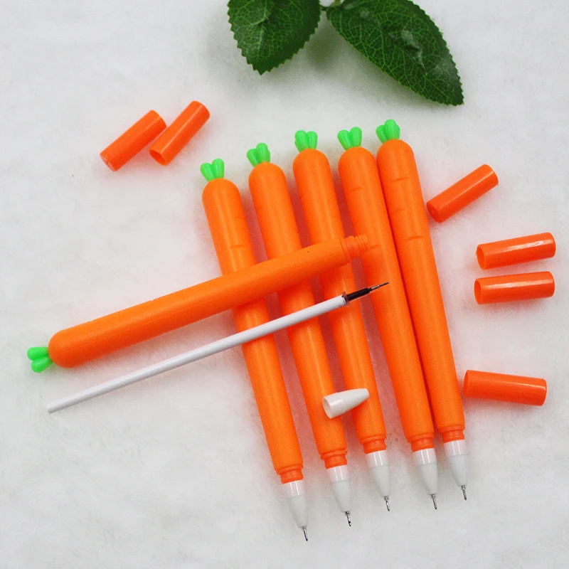 6 pieces Creative Cute Black Refill Ink Pen Stationery Korea Personal