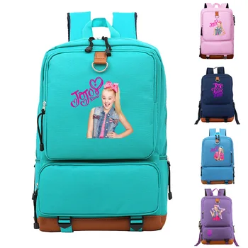 

2019 Hot Pop Star Jojo Siwa Backpack School Bags for Teenage Girls Daily Backpack Kids Book Bags Casual Travel School Bags