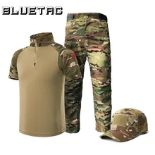 Детская тактическая боевая униформа для мальчиков и девочек, комплекты, рубашка, штаны, военный камуфляж BDU