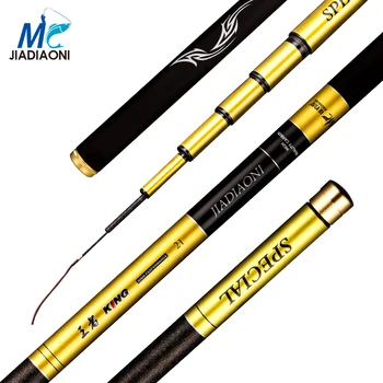 

JIADIAONI Taiwan Fly Carbon Fishing Rod 3.6M/4.5M/5.4M/6.3M Telescopic Taiwan Fishing Rod Professional Pole Fashing Tackle