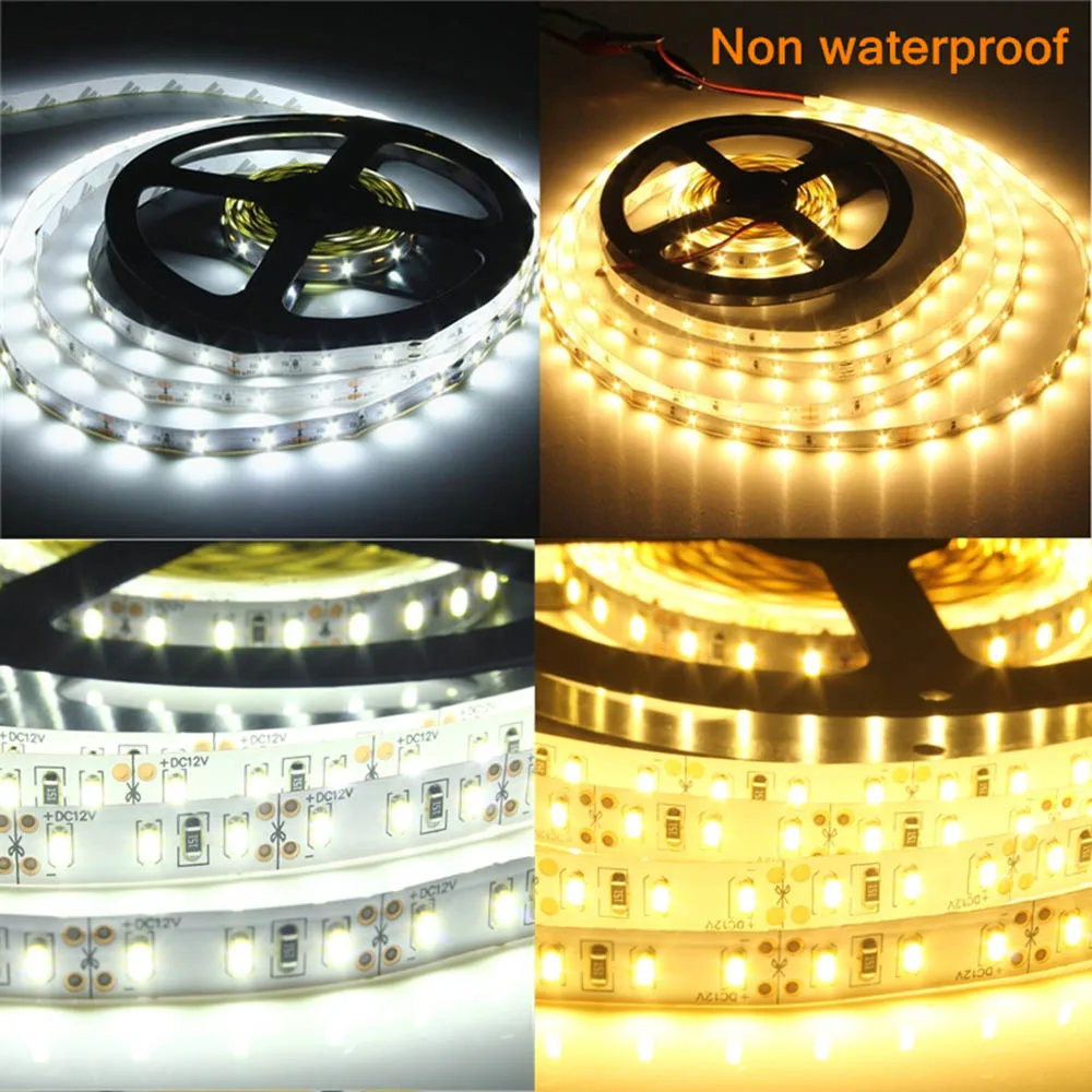 Aliexpress Led Strip SMD 5630 DC 12V 5M 300LEDs Not Waterproof Single Color RGB LED Strip