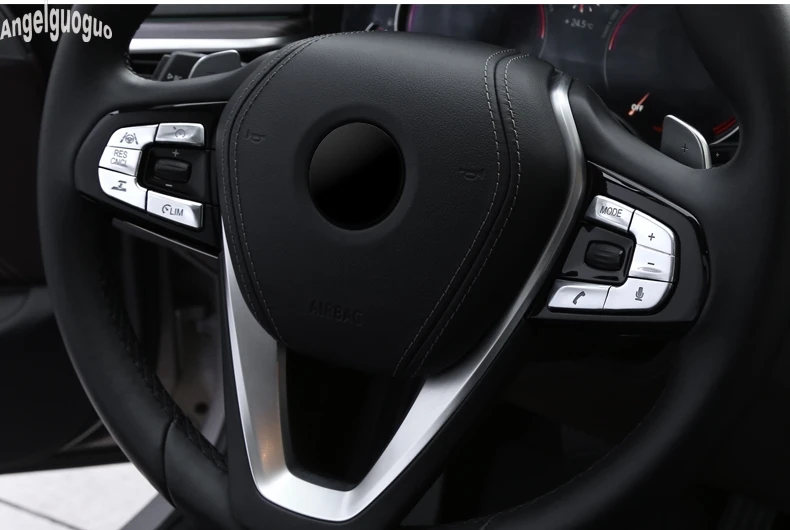 Хромированная накладка на руль автомобиля для BMW 5 серии G30 G38 528/530/540Li 2017 18 ABS