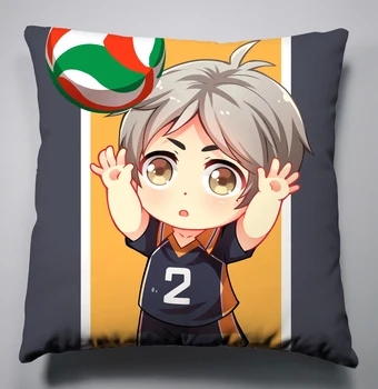 

Anime Manga Haikyuu!! Silk Pillowcase Pillow Case Cover 40x40cm Cushion Seat Bedding 001
