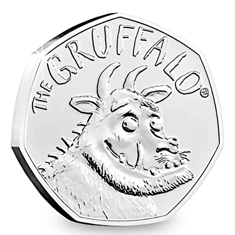 50 пенсов монет для детей Подарки Юнайтед Киндом памятная монета королева Англии узор Серебристая памятная монета 1 шт