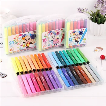 

36-color triangle-bar brush children washable water-color brush environmental protection brush suit