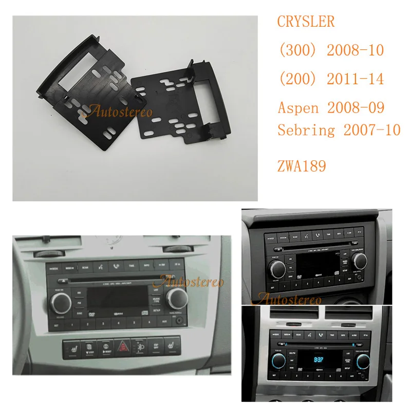 

Autostereo 11-189 Car Audio Facia for CHRYSLER 300C Stereo Dash Mount Kit Installation Fascia Face Plate Panel Frame