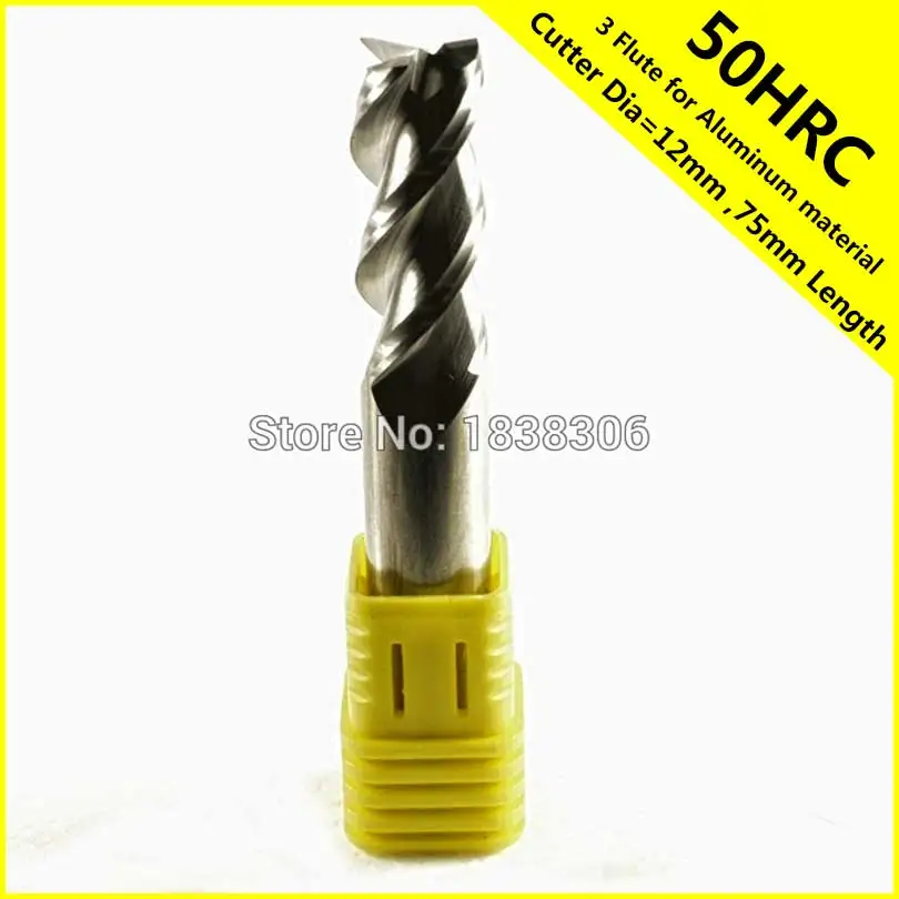 3Flute Tungsten Carbide End Mill Milling Cutter Cutting Tools 50HRC