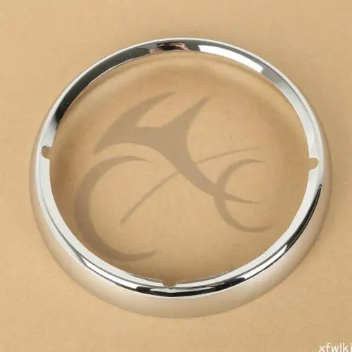 Chrome 7" Headlight Headlamp Trim Ring For Harley Road King Electra