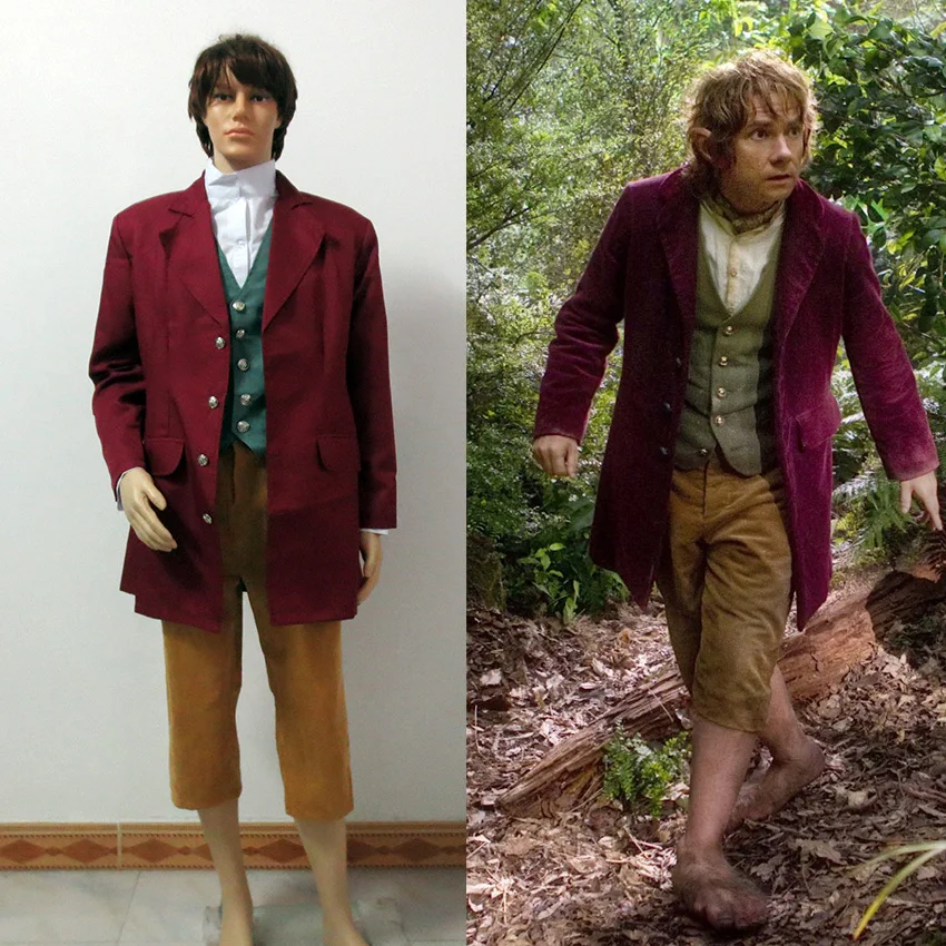

The Hobbit The Lord Of The Rings Bilbo Baggins Cosplay Costume Tailor made