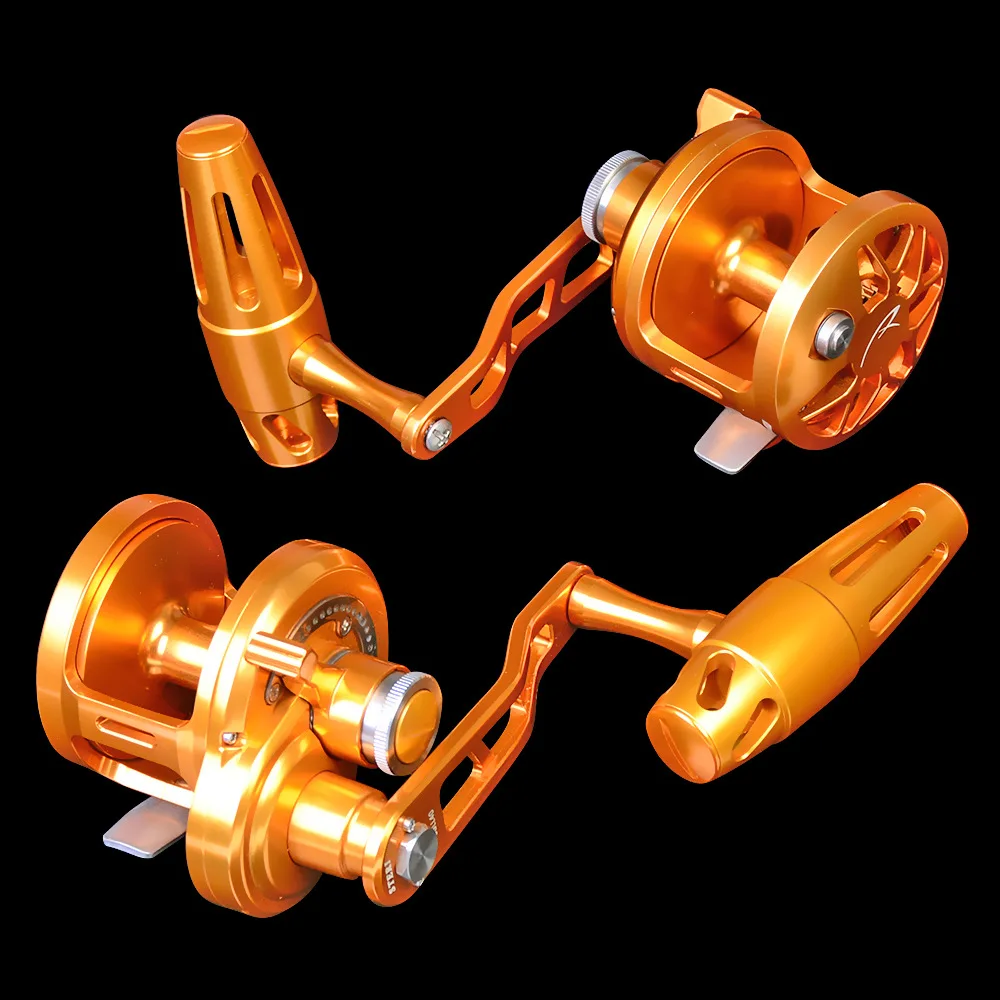 

Fishdrops Bait Metal Fly fishing wheel Bait left one-way slow rocking iron drum 6.0:1Casting Fishing Reel Baitcasting fishing