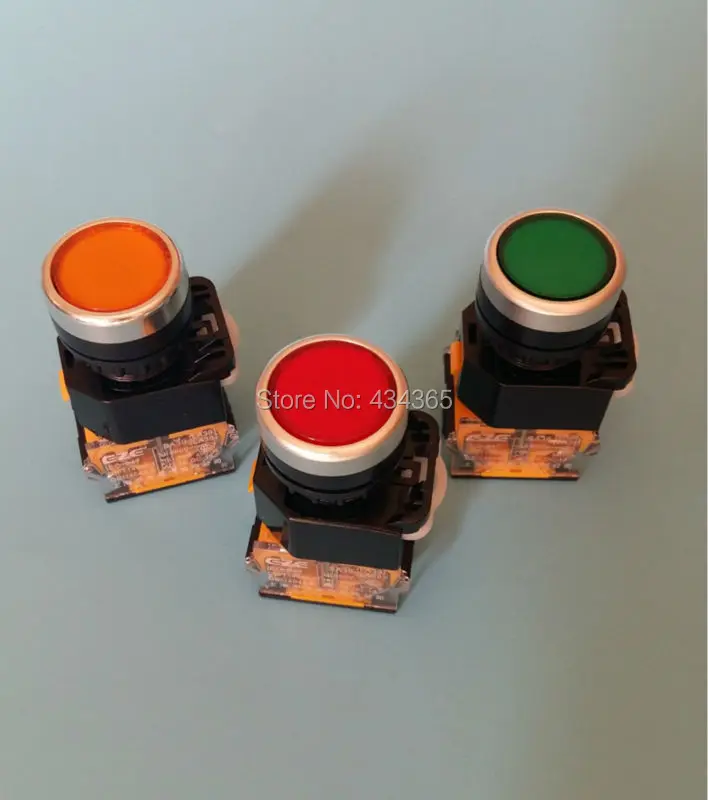 

10pcs push button switch Reset LA38-11 switch 22mm 7/8" 10A 660V AC