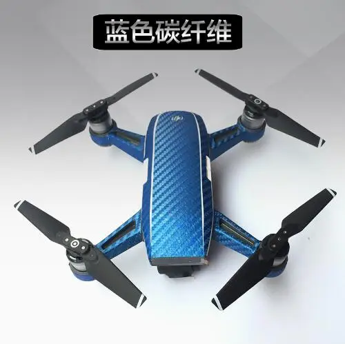 Protective Luxury Carbon Fiber Sticker Skin Cover Waterproof Sticker for DJI Spark RC Helicopter FPV Quadcopter camera drone