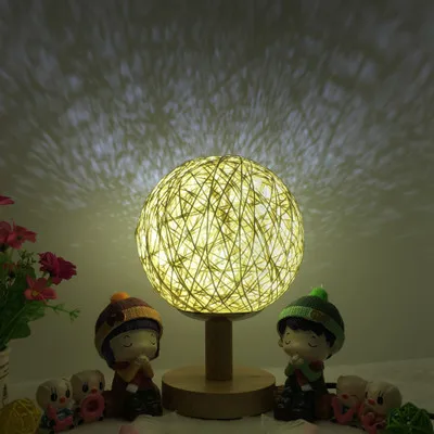 Светодиодный светильник-проектор с романтической звездой для спальни, оригинальная прикроватная лампа, Простой декоративный шар, детский Ночной светильник, игрушка - Цвет: K