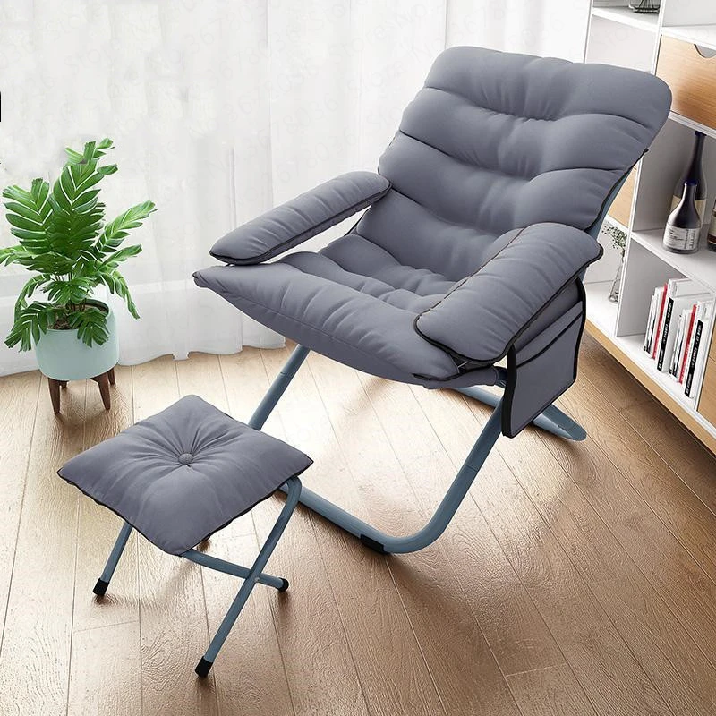 Европейский стул для отдыха, обеденная домашняя офисная спинка, ленивый складной компьютерный стул, современный минималистичный одноместный диван-стул для отдыха