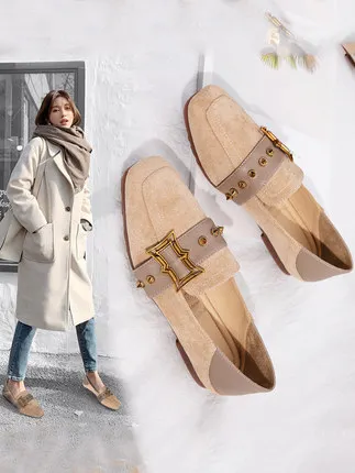 Primavera Mujer Guisantes Fu 2 Salvaje Zapatos Mujeres Versión Coreana 3 De 1 Casuales Lok La Las Solo Nuevos CtfqFn
