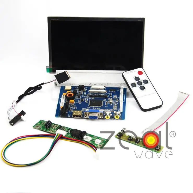 

(HDMI+VGA+2AV+AUDIO) Controller Driver Board+For LMS700JF04 7" 7Inch TFT 1024*600 IPS LCD Display
