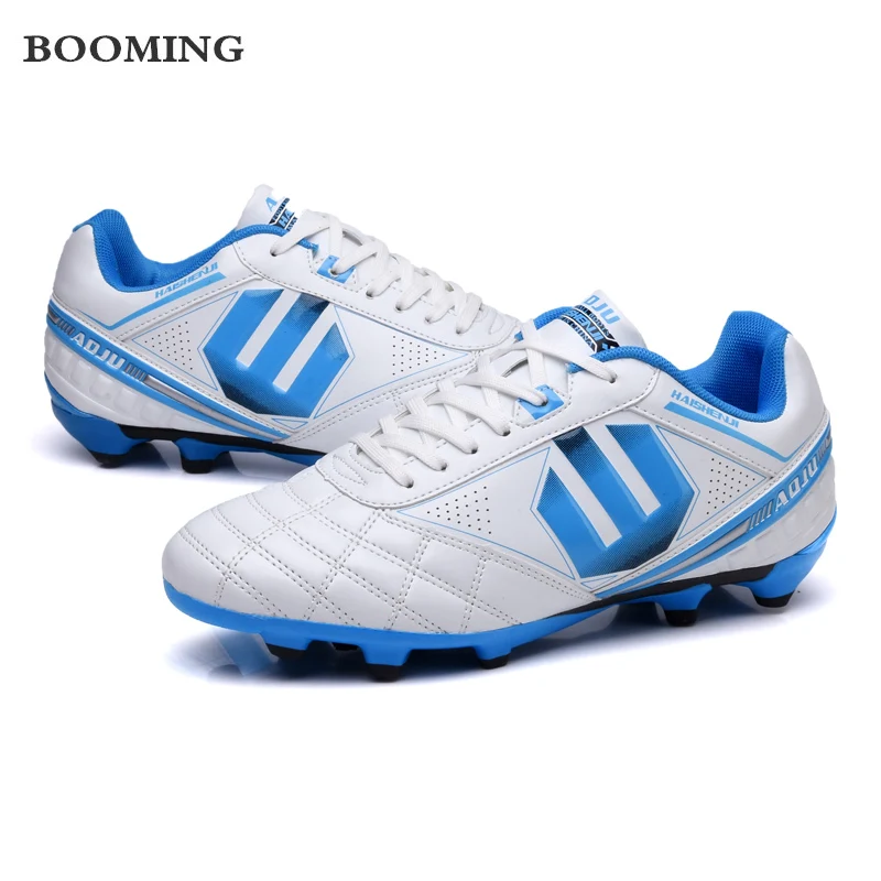 

BOOMING Turf Men Football Shoes Hard-Wearing Kids Cleats Soccer Shoes Indoor Sport Traning Football Boots Size 33-45 Shoes