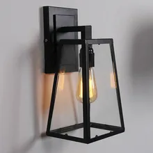 Ретро Лофт промышленный светодиодный винтажный настенный светильник с рамкой, настенные бра арандела де сравнению
